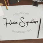 Felicia Signature Font Poster 1