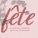 Fête Script Font Poster 1