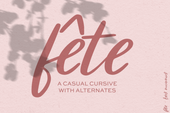 Fête Script Font