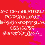 Fidgety Font Poster 2