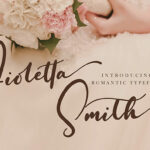 Fioletta Smith Font Poster 1