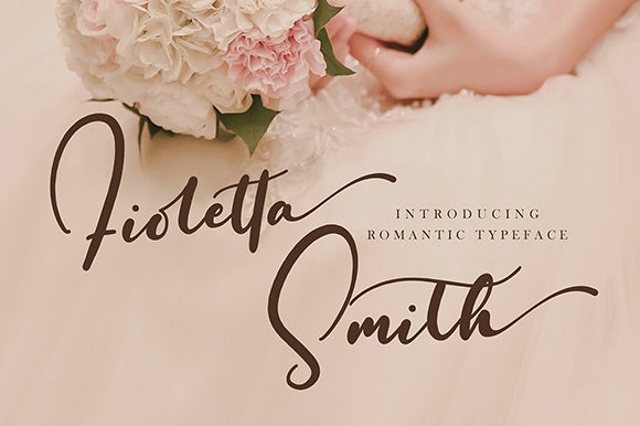 Fioletta Smith Font Poster 1