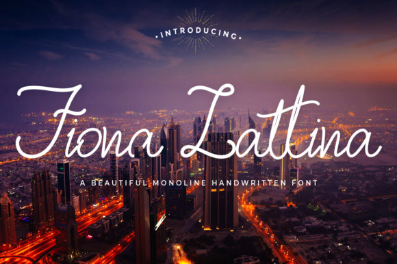 Fiona Lattina Font Poster 1