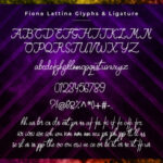 Fiona Lattina Font Poster 6