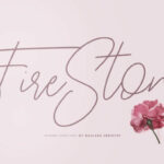 Fire Stone Font Poster 1