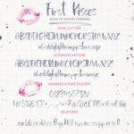 First Kisses Font Poster 3