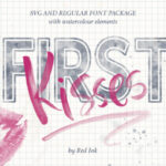 First Kisses Font Poster 4