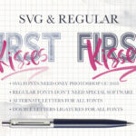 First Kisses Font Poster 5