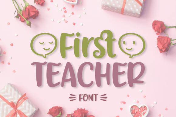First Teacher Font Poster 1