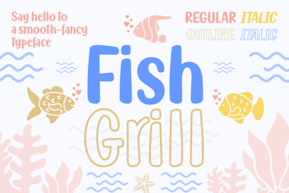 Fish Grill Family Font