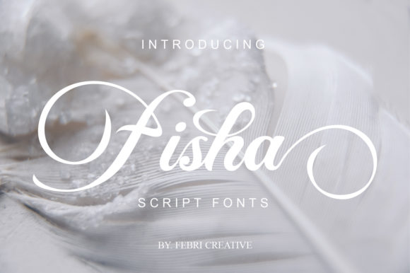 Fisha Script Font Poster 1