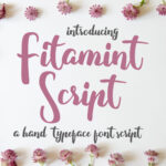 Fitamint Script Font Poster 1