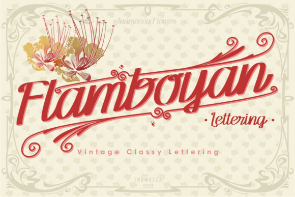 Flamboyan Font Poster 1