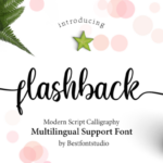 Flashback Font Poster 1