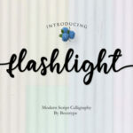 Flashlight Script Font Poster 1