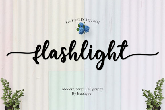 Flashlight Script Font Poster 1