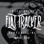 Flat Tracker Font Poster 1