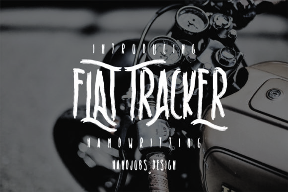 Flat Tracker Font Poster 1