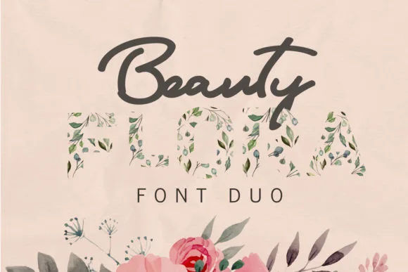 Flora Duo Font Flora Duo Font Poster 1