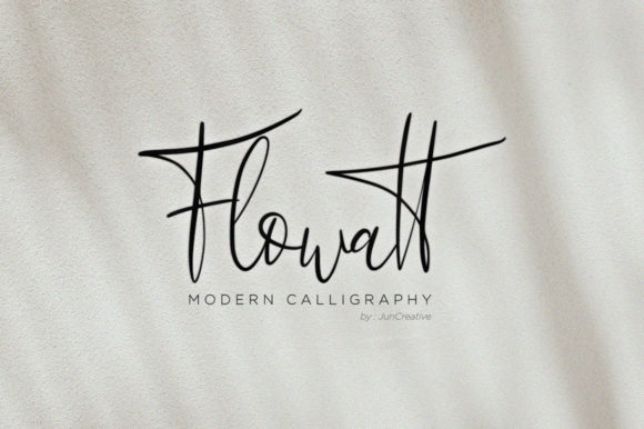 Flowatt Font Poster 1