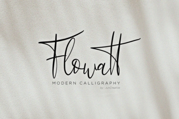 Flowatt Font