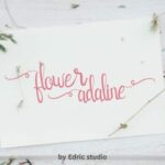 Flower Adaline Font Poster 1