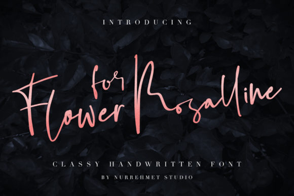 Flower for Rosalline Font Poster 1