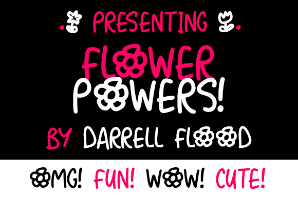 Flower Powers Font Poster 1