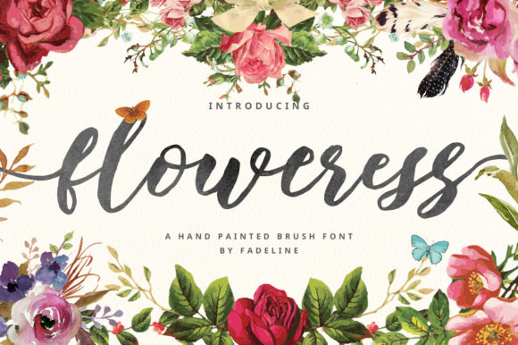 Floweress Font Poster 1