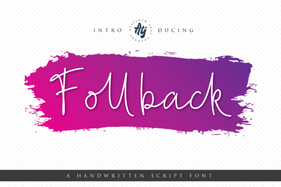Follback Font Poster 1