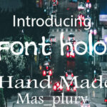 Font Holo Font Poster 1