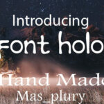 Font Holo Font Poster 2