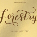 Forestry Font Poster 1