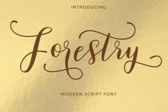 Forestry Font Poster 1