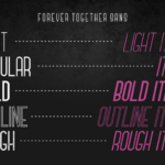 Forever Together Duo Font Poster 7