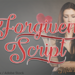 Forgiven Script Font Poster 1