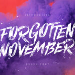 Forgotten November Font Poster 1
