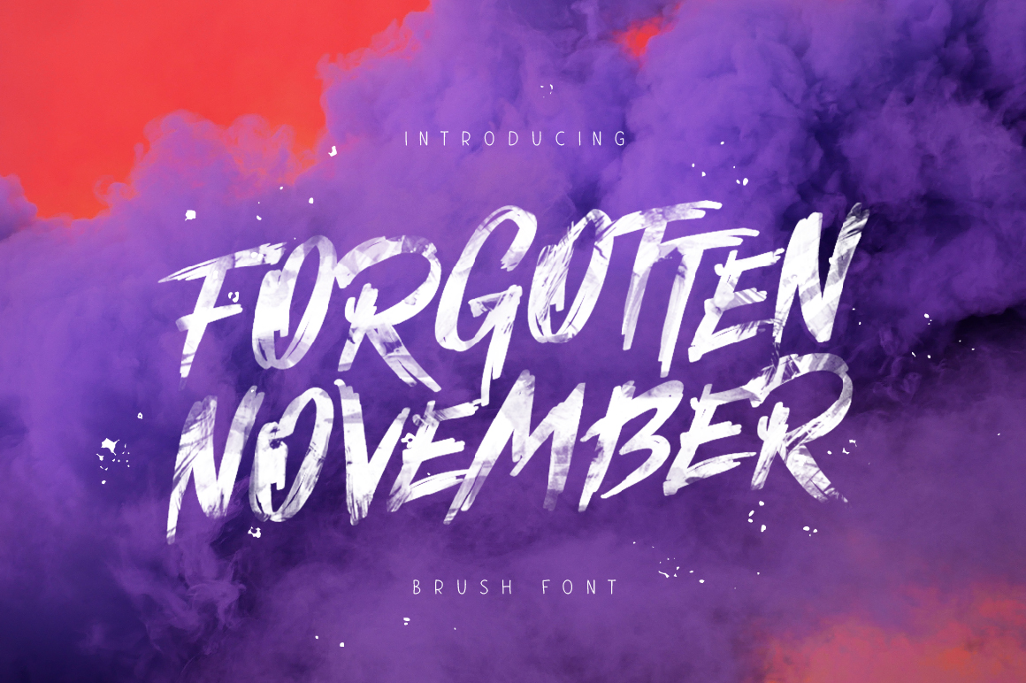Forgotten November Font Poster 1