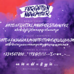 Forgotten November Font Poster 6