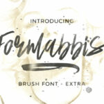 Formabbis Font Poster 1