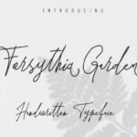 Forsythia Garden Font Poster 1