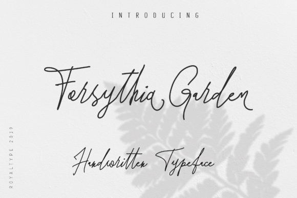 Forsythia Garden Font Poster 1