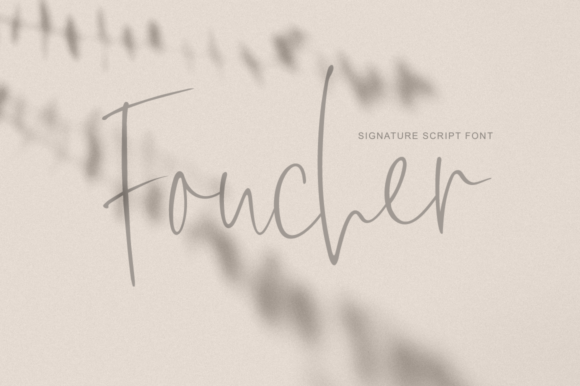 Foucher Font Poster 1
