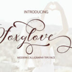 Foxglove Script Font Poster 1