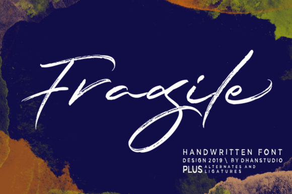 Fragile Script Font Poster 1