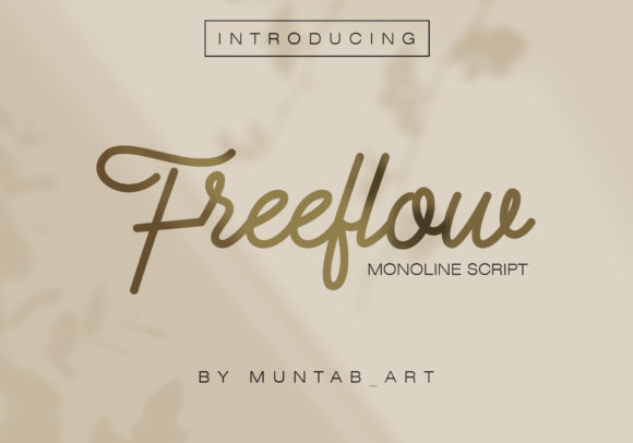 Freeflow Font Poster 1