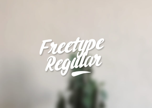Freetype Regular Font Poster 1