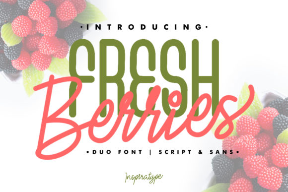 Fresh Berries Font Poster 1