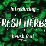 Fresh Herbs Font Poster 1