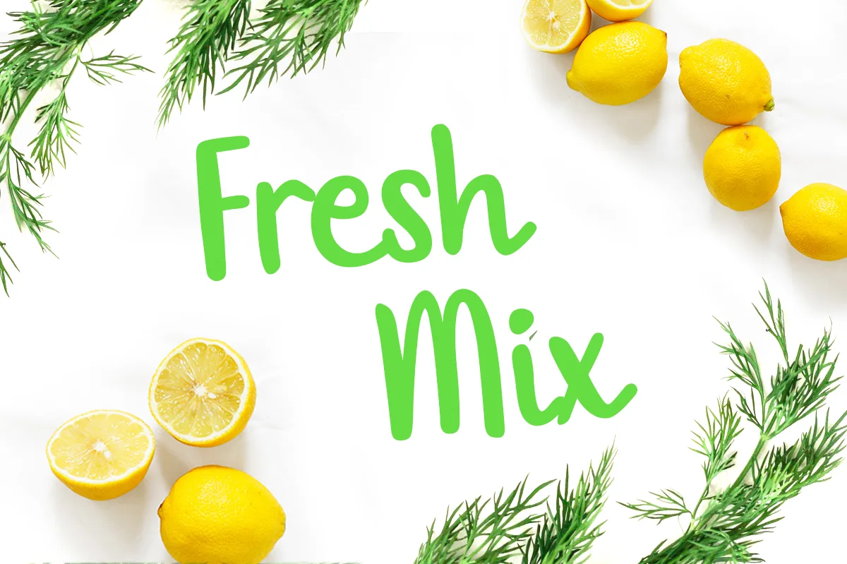 Fresh Mix Font Fresh Mix Font Poster 1